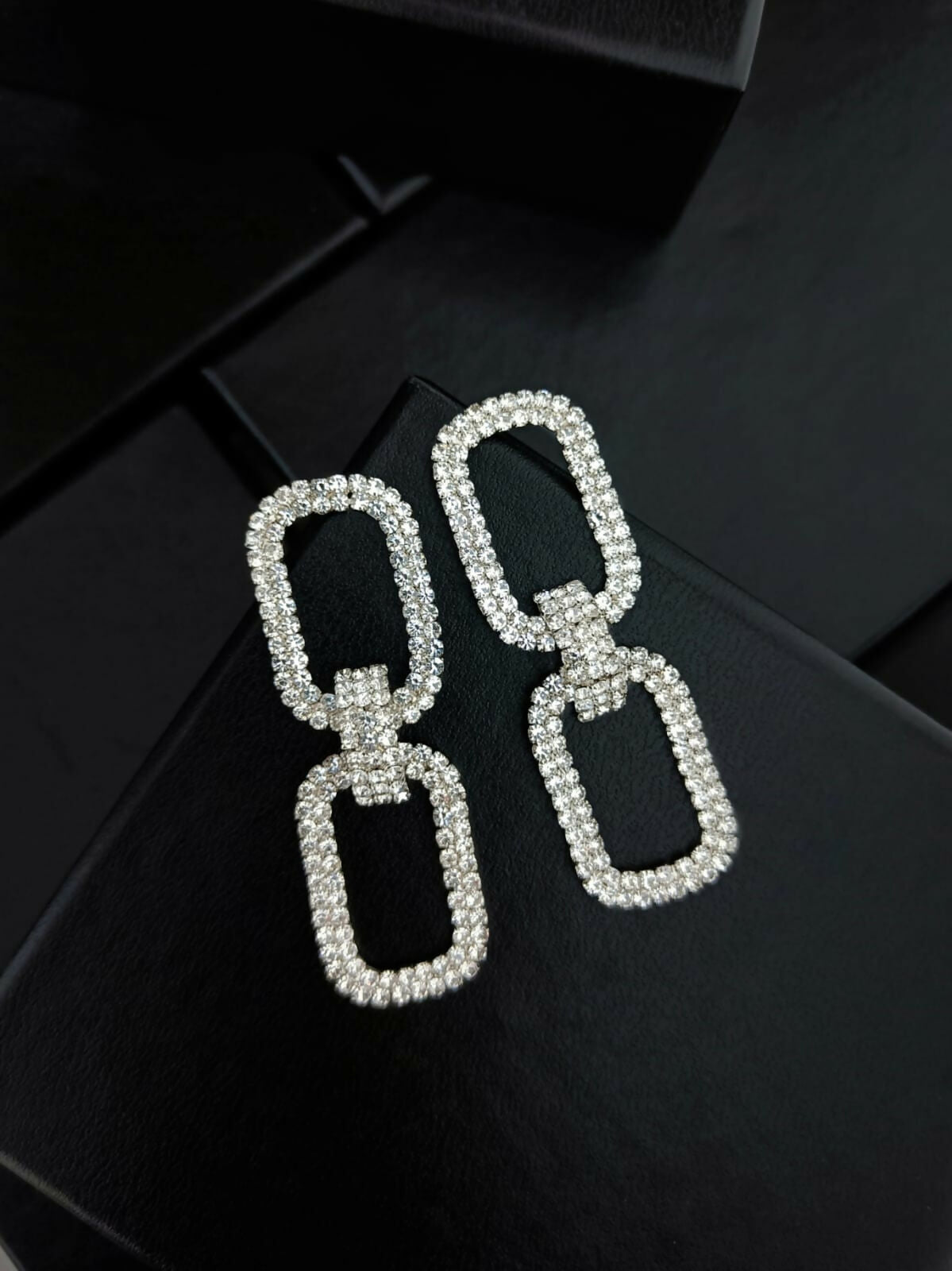 Zircoin Link Earrings By House of Ree - Distacart