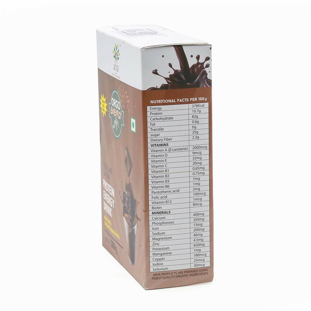 Arya Farm Protein Energy Drink-Chocolate - Distacart