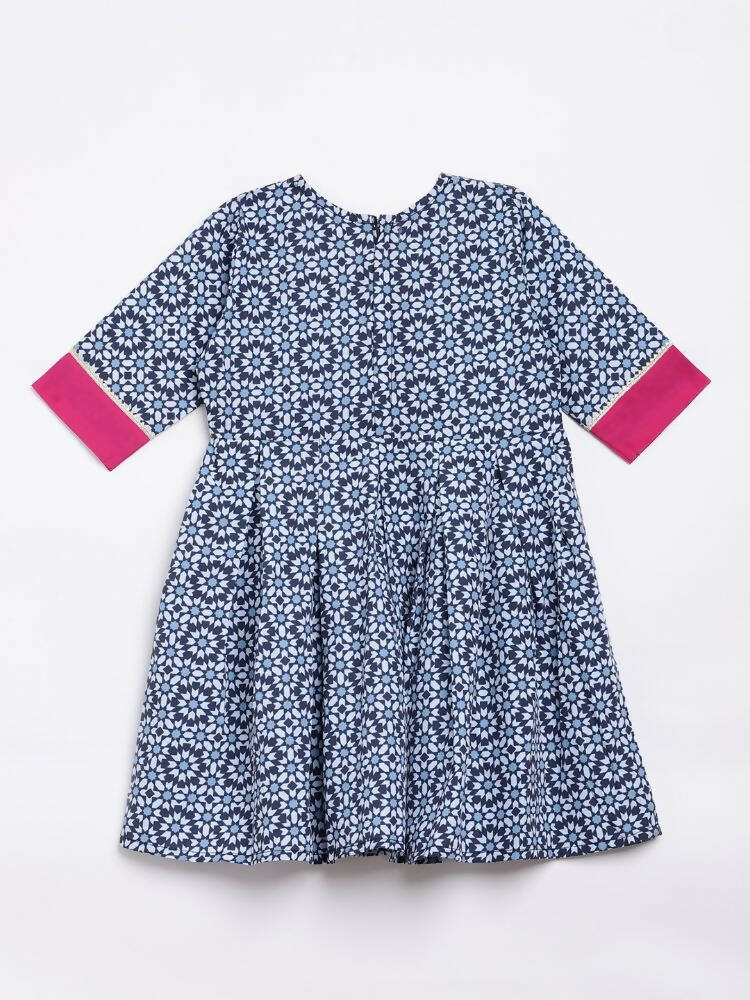 Ahalyaa Multi Crepe Printed Kids Kurta Sharara Set With Dupatta For Girls - Distacart