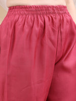 Thumbnail for Embroidered Kurta With Pant & Printed Dupatta, Pink - Hiral Fashion - Distacart