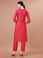 Thumbnail for Printed & Embroidered Kurta With Pant And Dupatta Set, Multicolor - Hiral Fashion - Distacart