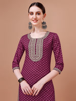 Thumbnail for Printed & Embroidered Kurta With Pant And Dupatta Set, Multicolor - Hiral Fashion - Distacart
