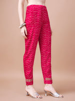 Thumbnail for Embroidered & Bandhani Printed Kurta With Pant & Dupatta, Multicolor - Hiral Fashion - Distacart