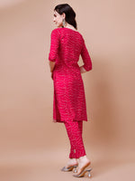 Thumbnail for Embroidered & Bandhani Printed Kurta With Pant & Dupatta, Multicolor - Hiral Fashion - Distacart