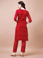 Thumbnail for Embroidered & Bandhani Printed Kurta With Pant & Dupatta, Multicolor - Hiral Fashion - Distacart