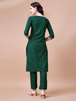 Thumbnail for Embroidered & Quirky Printed Kurta With Pant & Dupatta, Multicolor - Hiral Fashion - Distacart