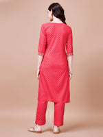 Thumbnail for Embroidered & Quirky Printed Kurta With Pant & Dupatta, Multicolor - Hiral Fashion - Distacart