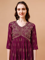 Thumbnail for Alia Cut Embroidered & Printed Kurta With Pant & Dupatta, Multicolor - Hiral Fashion - Dista