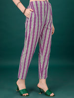 Thumbnail for Embroidered & Printed Angrakha Style Kurta With Printed Pant & Dupatta, Multicolor - Hiral Fashion - Distacart