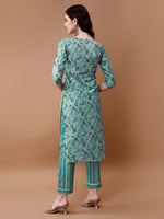 Thumbnail for Embroidered And Floral Printed Kurta With Pant & Dupatta, Multicolor - Hiral Fashion - Distacart