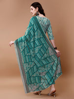 Thumbnail for Embroidered And Floral Printed Kurta With Pant & Dupatta, Multicolor - Hiral Fashion - Distacart