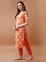 Thumbnail for Embroidered And Floral Printed Kurta With Pant & Dupatta, Multicolor - Hiral Fashion - Distacart