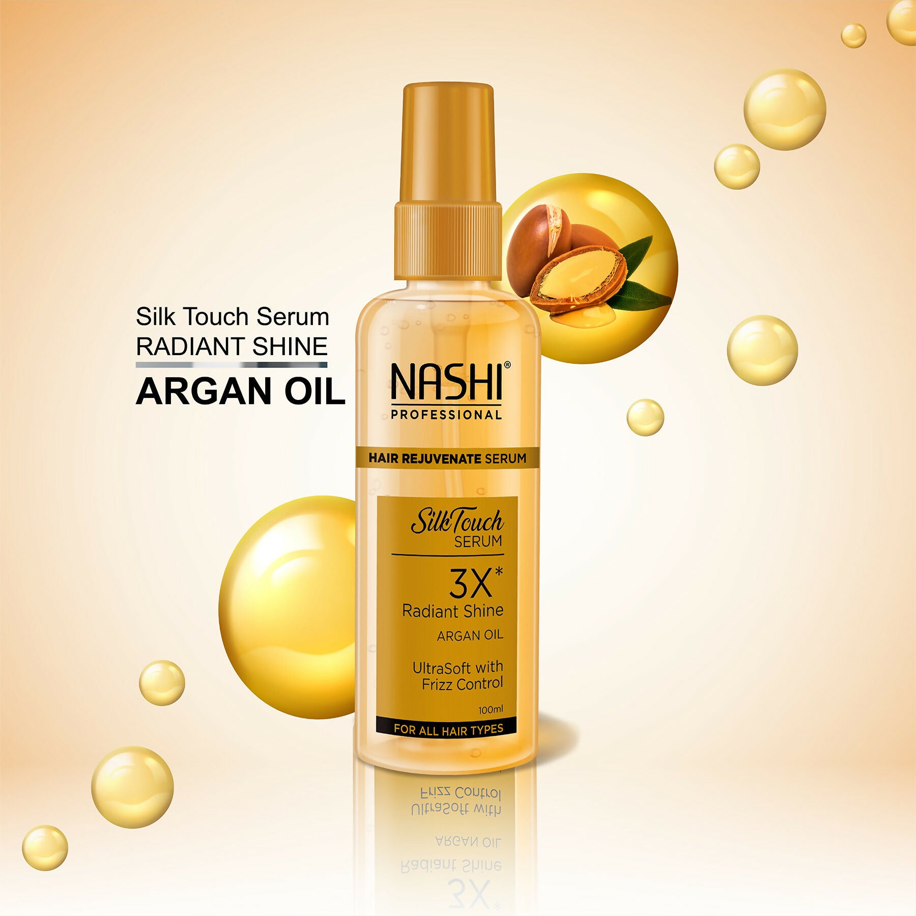 Nashi EverSilk Argan Oil Hair Serum for Women & Men - Distacart