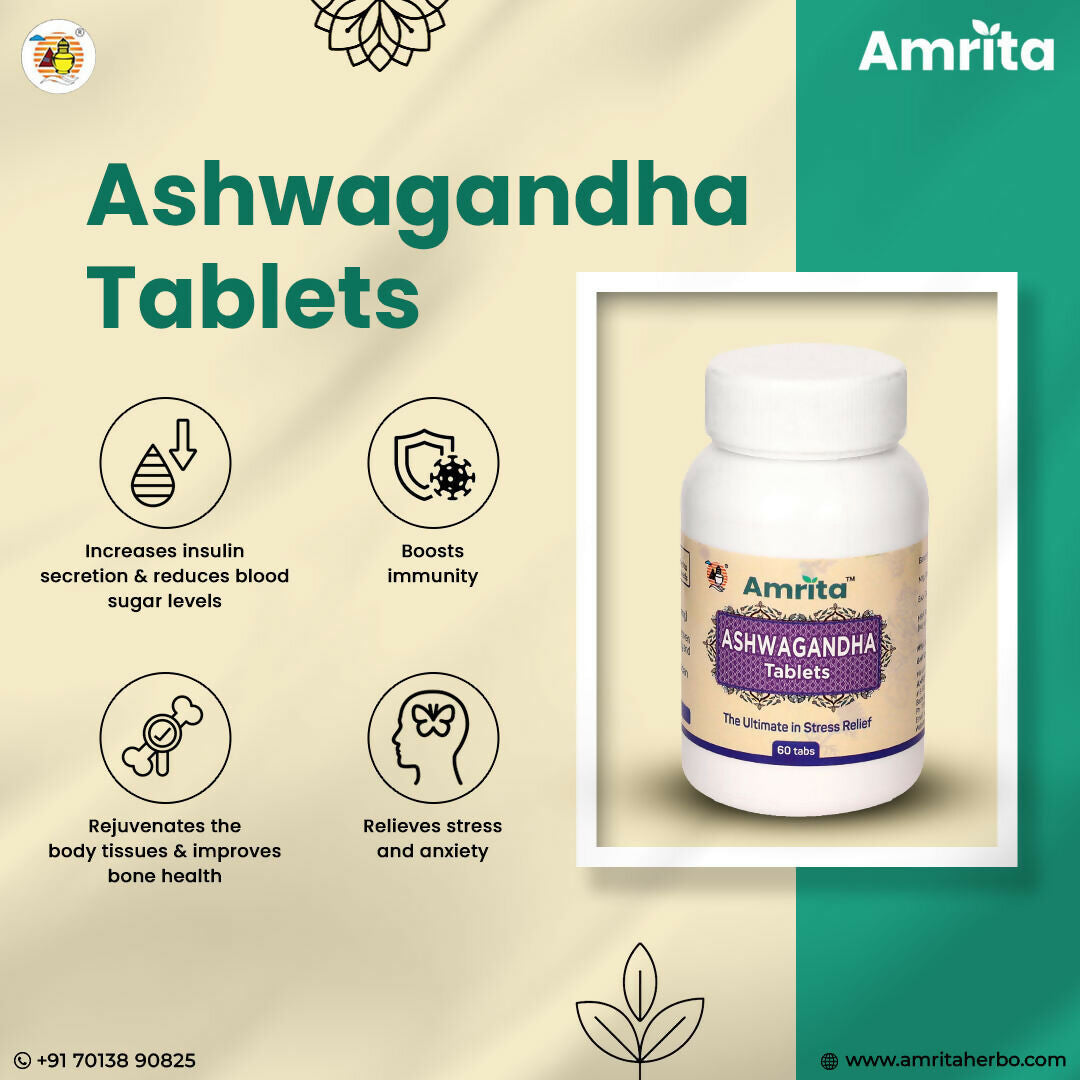 Amrita Ashwagandha Tablets - Distacart