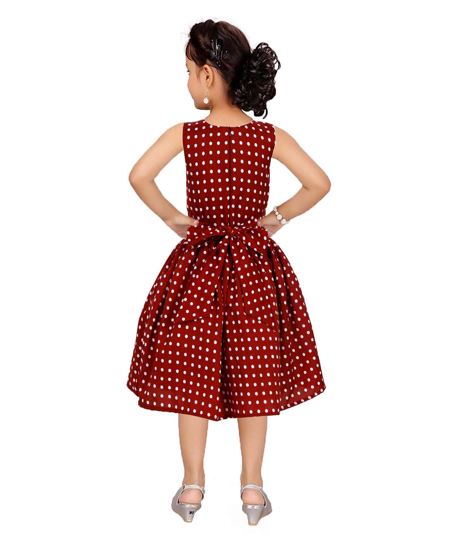 Asmaani Kids Party Wear Stylish Dresses, Perfect for Parties, Functions & Vacations - Maroon