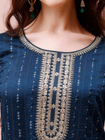 Thumbnail for Sequined Embroidered Kurta With Pant & Embroidered Dupatta Premium Luxury, Multicolor - Hiral Fashion - Distacart