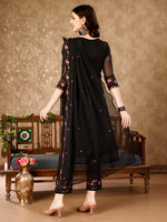 Thumbnail for Pakistani Embroidered Kurta With Embroidered Pant & Embroidered Dupatta Premium Luxury, Multicolor - Hiral Fashion - Distacart