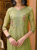 Thumbnail for Pakistani Embroidered Kurta With Embroidered Pant & Embroidered Dupatta Premium Luxury, Multicolor - Hiral Fashion - Distacart