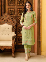 Thumbnail for Pakistani Embroidered Kurta With Embroidered Pant & Embroidered Dupatta Premium Luxury, Multicolor - Hiral Fashion - Distacart