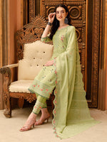 Thumbnail for Pakistani Embroidered Kurta With Embroidered Pant & Embroidered Dupatta Premium Luxury, Multicolor - Hiral Fashion - Distacart