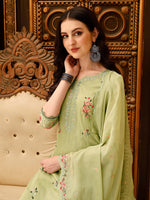 Thumbnail for Pakistani Embroidered Kurta With Embroidered Pant & Embroidered Dupatta Premium Luxury, Multicolor - Hiral Fashion - Distacart