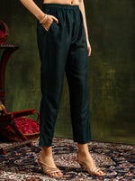 Thumbnail for Sequined Embroidered Kurta With Pant & Embroidered Dupatta, Green - Hiral Fashion - Distacart