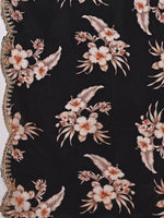 Thumbnail for Embroidered Kurta With Pant & Floral Printed Cut Embroidered Work Dupatta Premium, Multicolor - Hiral Fashion - Distacart