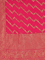 Thumbnail for Embroidered Kurta With Pant & Banarasi Jacquard Dupatta, Multicolor - Hiral Fashion - Distacart
