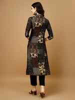 Thumbnail for Hand Embroidered & Printed Kurta With Pant & Dupatta, Multicolor - Hiral Fashion - Distacart