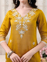 Thumbnail for Pakistani Embroidered Kurta With Pant & Embroidered Dupatta Premium Luxury, Multicolor - Hiral Fashion - Distacart