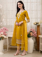Thumbnail for Pakistani Embroidered Kurta With Pant & Embroidered Dupatta Premium Luxury, Multicolor - Hiral Fashion - Distacart