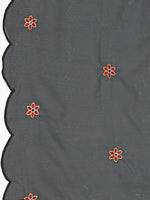 Thumbnail for Alia Cut Mirror Embroidered Kurta With Embroidered Pant & Dupatta, Black - Hiral Fashion - Distacart
