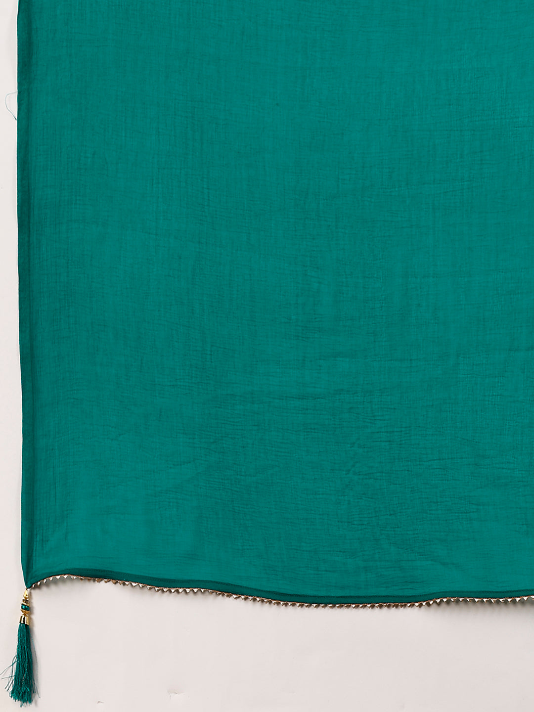 Embroidered & Floral Printed Kurta With Pant & Dupatta, Teal - Hiral Fashion - Dista