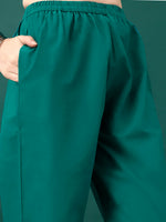 Thumbnail for Embroidered & Floral Printed Kurta With Pant & Dupatta, Teal - Hiral Fashion - Dista