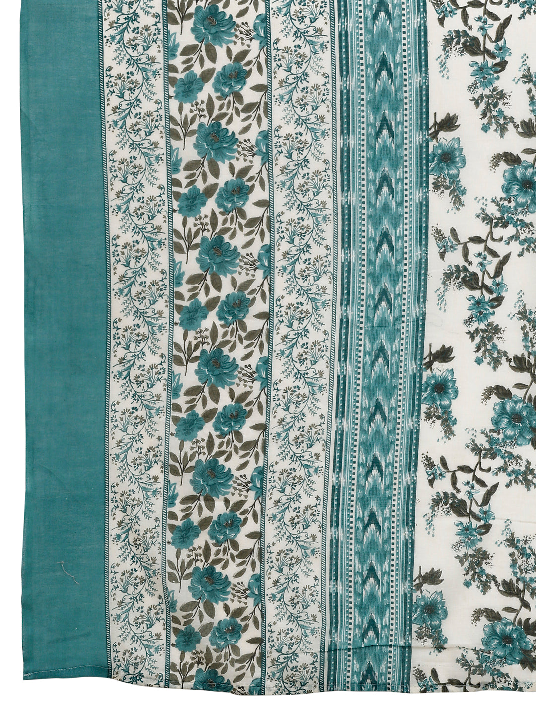 Floral Printed Anarkali Kurta With Pant & Dupatta Luxury Premium, Multicolor - Hiral Fashion - Dista
