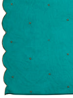 Thumbnail for Embroidered & Bandhani Printed Flared Kurta With Pant & Printed Dupatta, Green - Hiral Fashion - Distacart