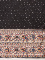 Thumbnail for Hand Embroidered & Printed Kurta With Pant & Dupatta, Black - Hiral Fashion - Distacart