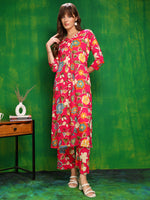 Thumbnail for Botanical Printed Co Ords Set, Rani - Hiral Fashion - Distacart