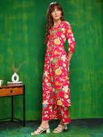 Thumbnail for Botanical Printed Co Ords Set, Rani - Hiral Fashion - Distacart