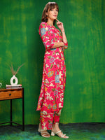Thumbnail for Botanical Printed Co Ords Set, Rani - Hiral Fashion - Distacart