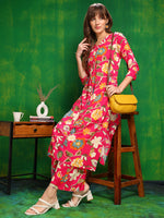 Thumbnail for Botanical Printed Co Ords Set, Rani - Hiral Fashion - Distacart