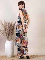 Thumbnail for Floral Printed Co-Ords Set, Black - Hiral Fashion - Distacart