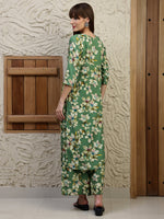 Thumbnail for Floral Printed Co-Ords, Green - Hiral Fashion - Dista