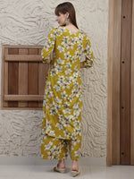 Thumbnail for Floral Printed Co-Ords, Mustard - Hiral Fashion - Distacart