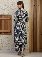 Thumbnail for Versatile Printed Co-Ords, Navy Blue - Hiral Fashion - Distacart