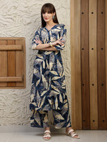 Thumbnail for Versatile Printed Co-Ords, Navy Blue - Hiral Fashion - Distacart