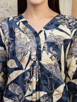 Thumbnail for Versatile Printed Co-Ords, Navy Blue - Hiral Fashion - Distacart