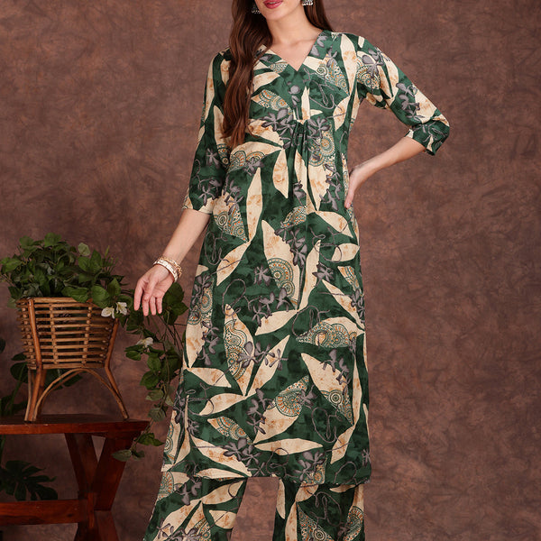 Versatile Printed Co-Ords, Green - Hiral Fashion - Distacart