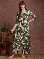 Thumbnail for Versatile Printed Co-Ords, Green - Hiral Fashion - Distacart