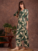 Thumbnail for Versatile Printed Co-Ords, Green - Hiral Fashion - Distacart